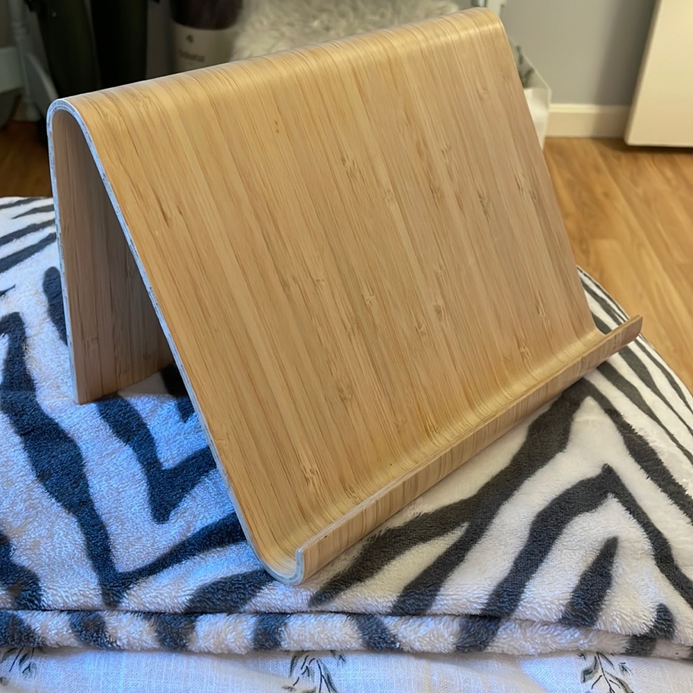 IKEA bamboo tablet stand